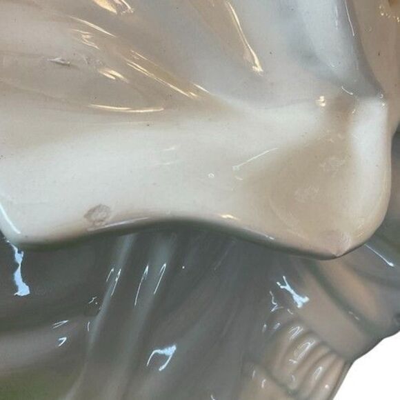 VTG 79s Stef GMA Feller Glazed Ceramic Elephant Figurine Trunk Up 19"X12"X6" - Picture 5 of 16